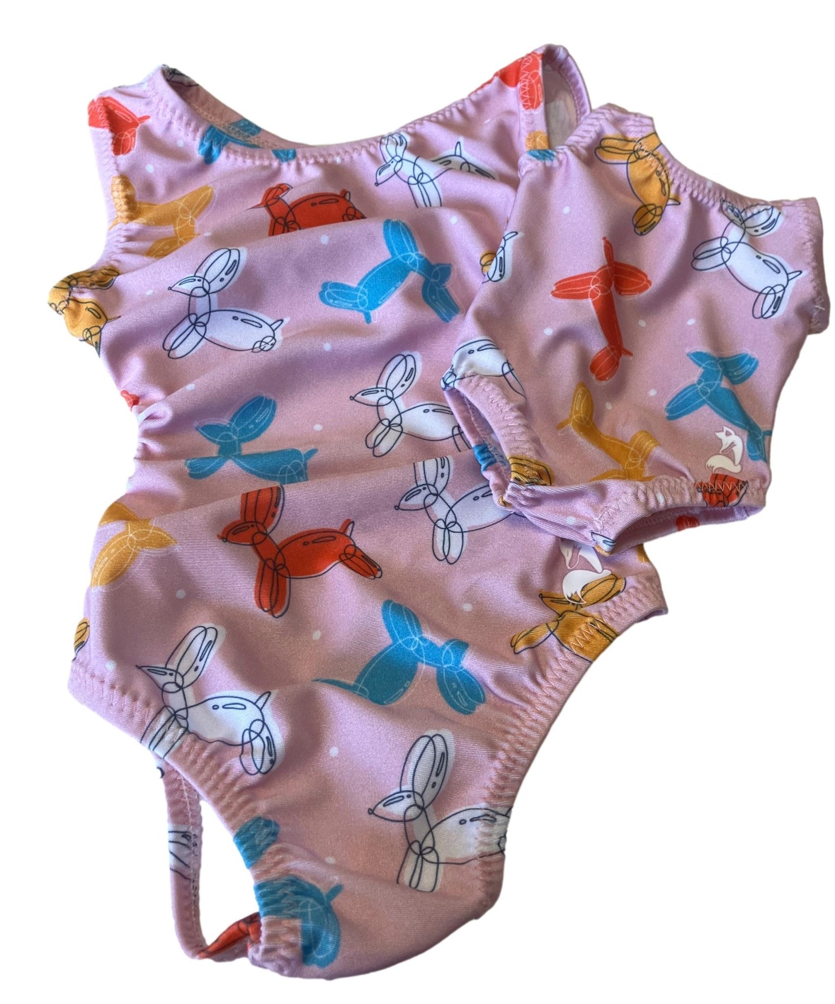 Balloon Animal Gymnastics Leotard for Toddlers + Matching Doll Leo Set! - Foxy’s