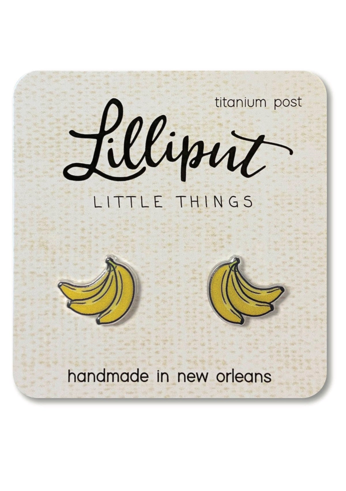 Banana Earrings // Quirky Earrings - Foxy’s