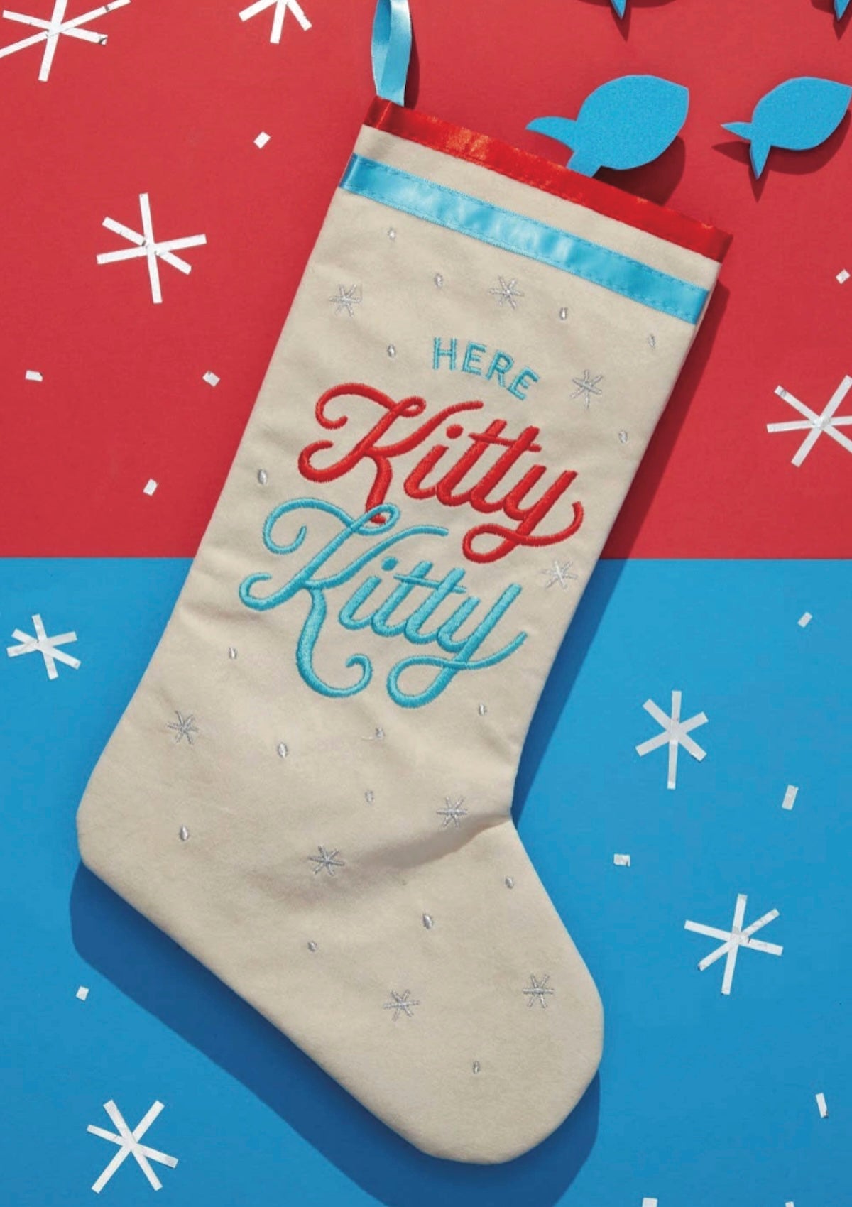 Brass Monkey Here Kitty Kitty Cat Stocking - Foxy’s