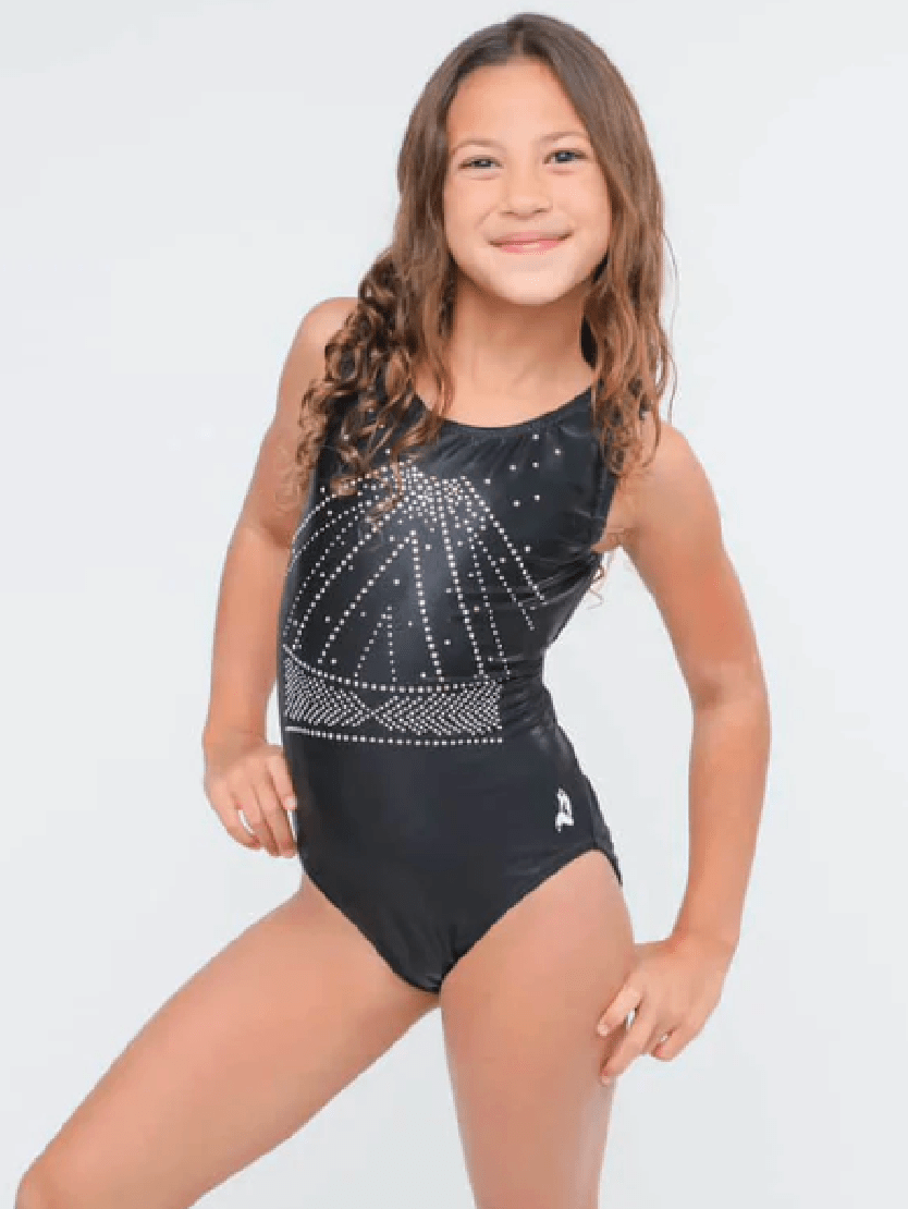 Black Mystique Bling Leotard - Gymnastics & Dance - Foxy's Leotards - Foxy’s