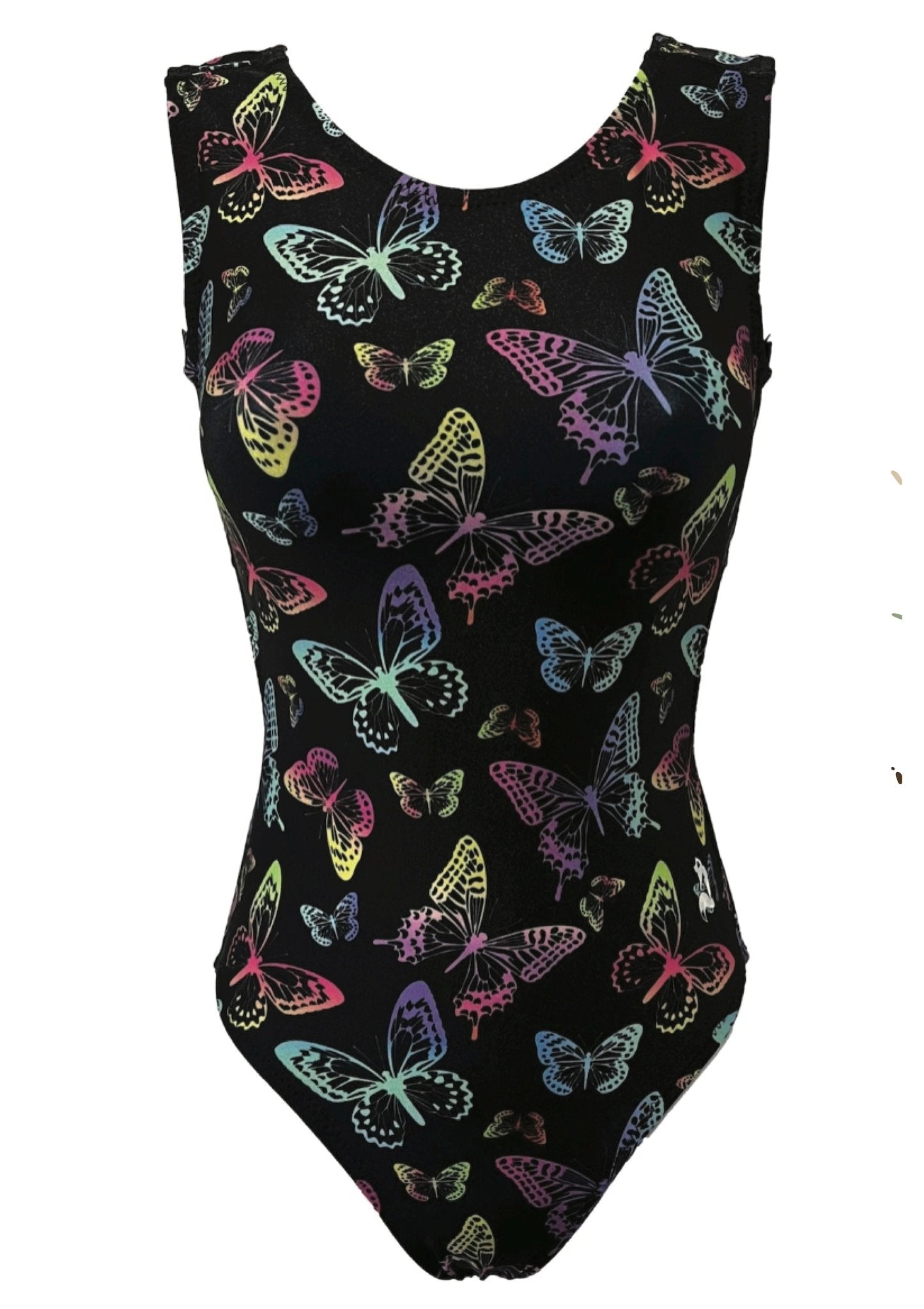 Black Light Butterfly Gymnastics Leotard - Foxy’s