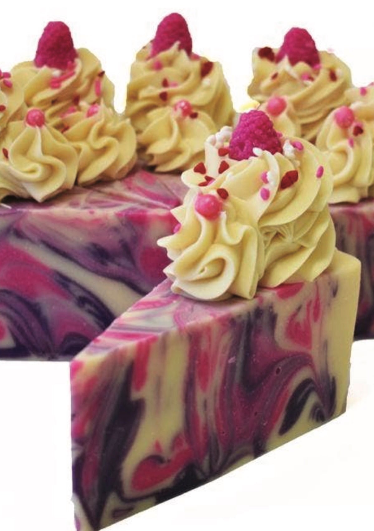 Black Raspberry Vanilla Soap Cake Slice - Foxy’s