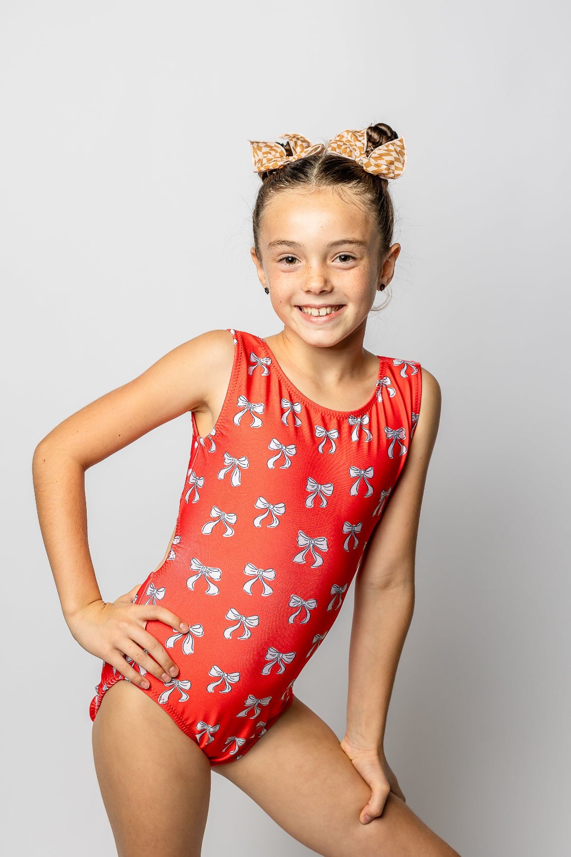 Red Hearts & Bows Vice Versa Foxy's Leotard for Girls Gymnastics - Which Will You Choose - Foxy’s