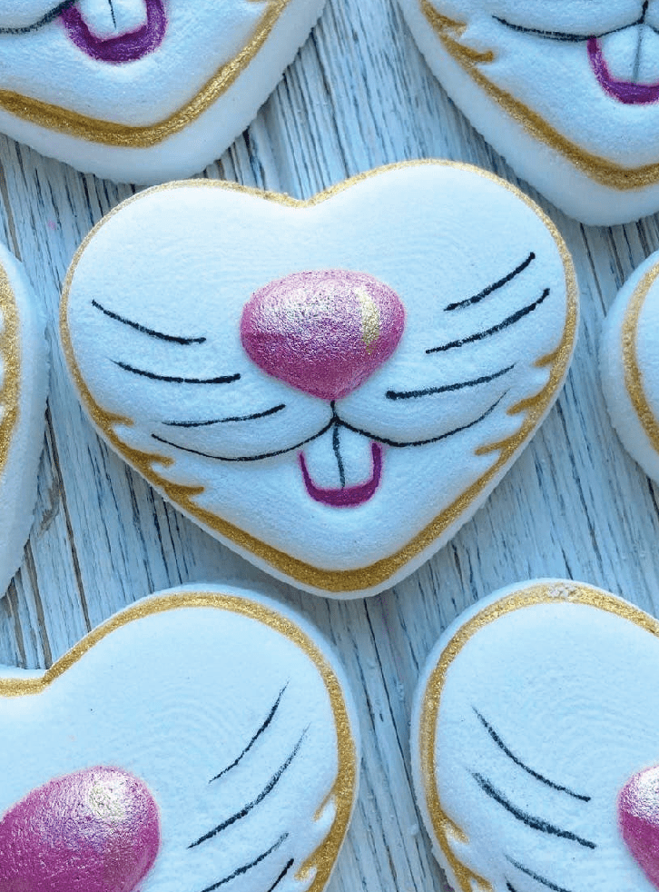 Bunny Love Easter Bath Bomb - Handmade, Cruelty - Free, Perfect Easter Basket Gift! - Foxy’s