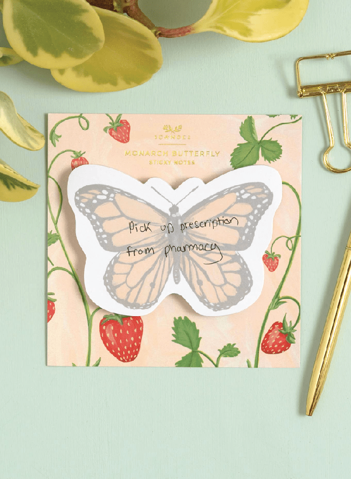 Monarch Butterfly Sticky Notes - Foxy’s