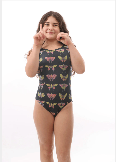 Butterfly Art Deco Gymnastics Leotard - Foxy's Leos - Made in USA! - Foxy’s