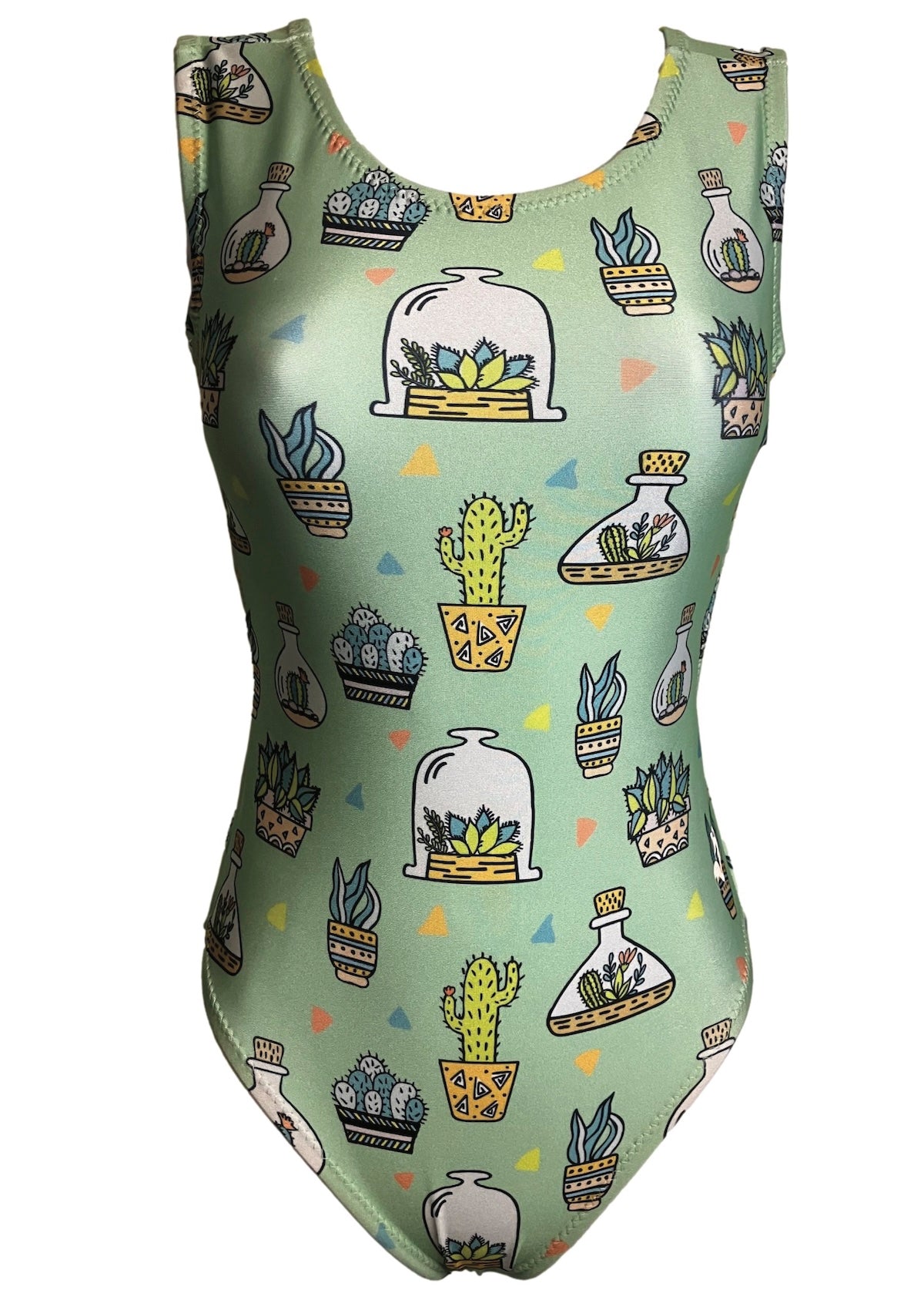 Crazy for Cacti Leotard - Foxy's Girls Gymnastics & Dance Leo - Made in USA - Foxy’s