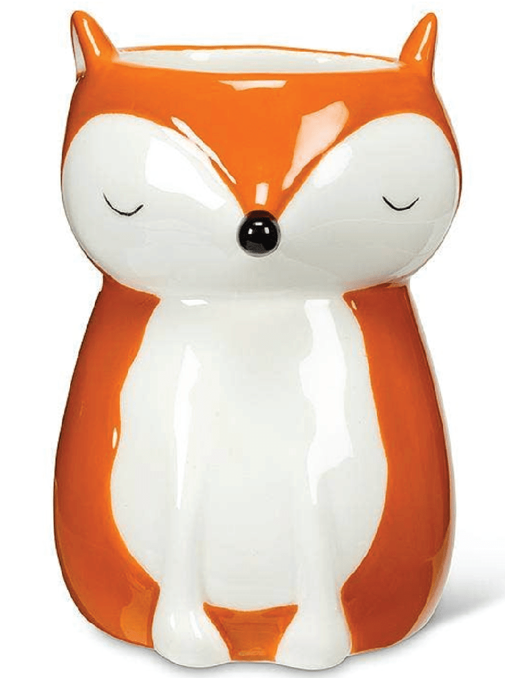 Sitting Fox Planter/Vase - 4"H - Foxy’s