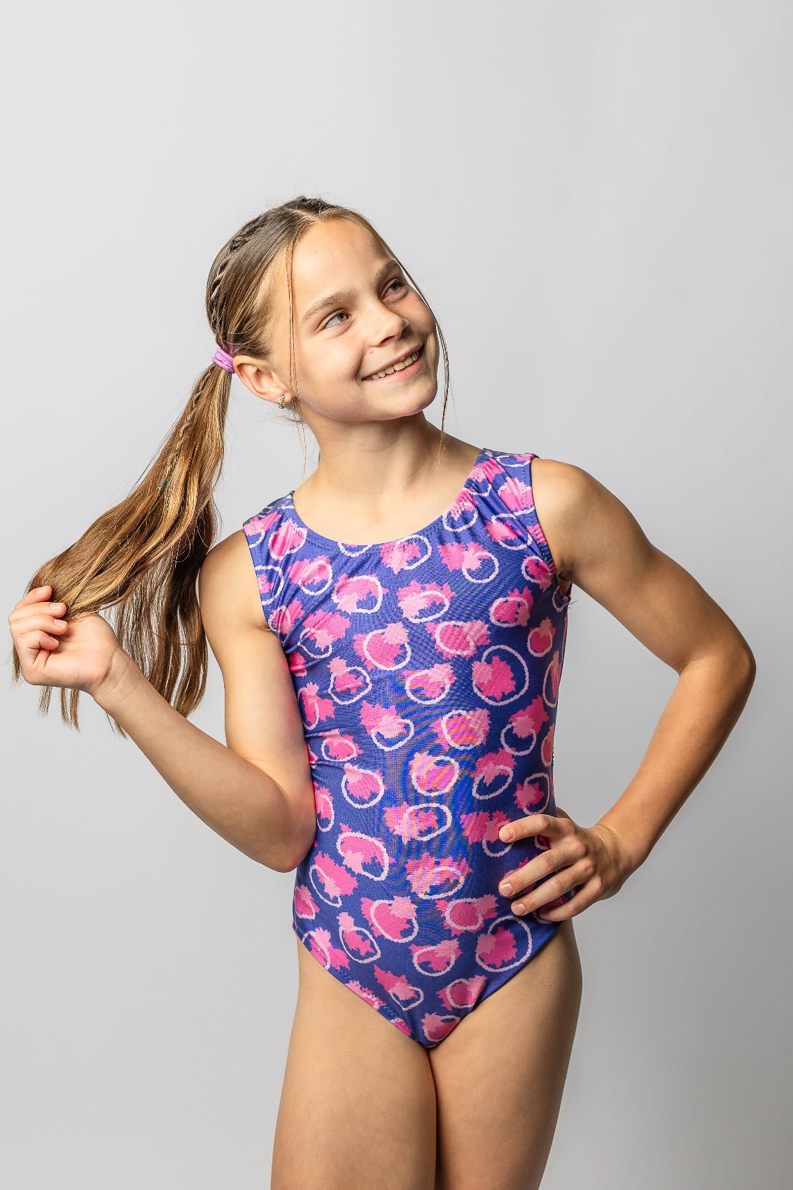 Confetti Pop Pink & Purple Gymnastics Leotard for Girls (Choose Your Style) - Foxy’s