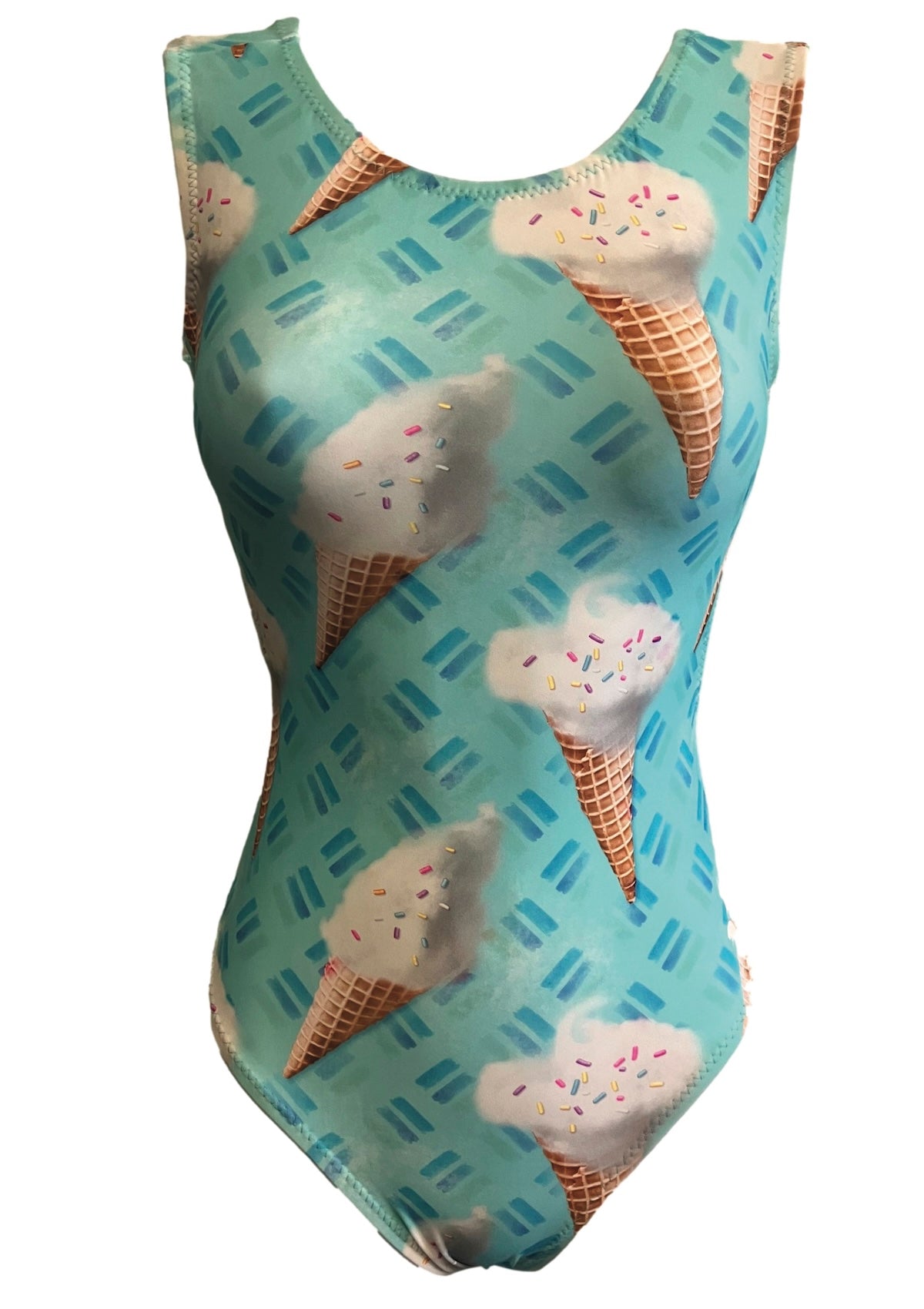 Cotton Candy Ice Cream Leotard - Foxy's Leos for Gymnastics & Dance - Made in USA! - Foxy’s