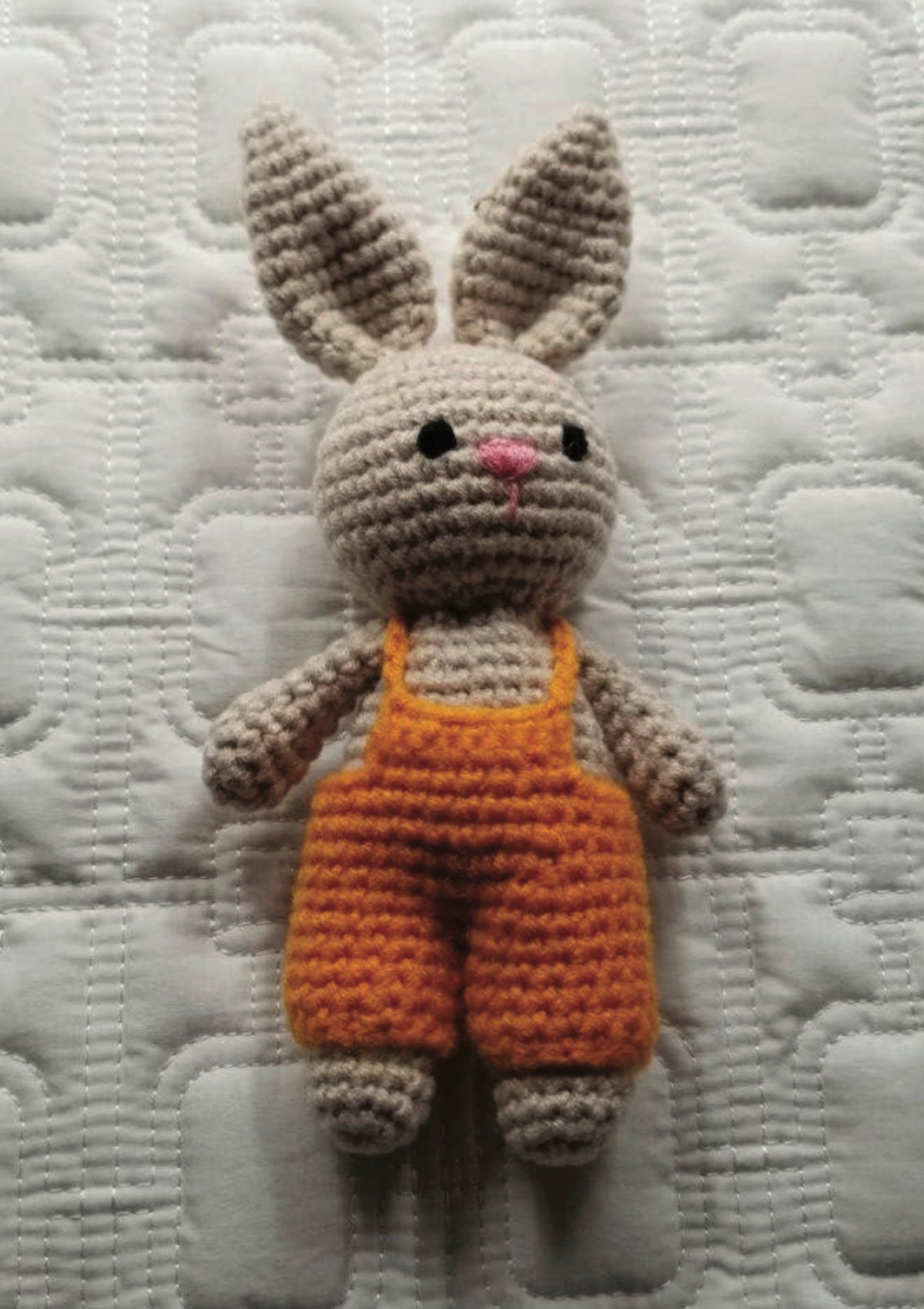 Knitted Hand Crochet Orange Bunny Plush Toy - Foxy’s