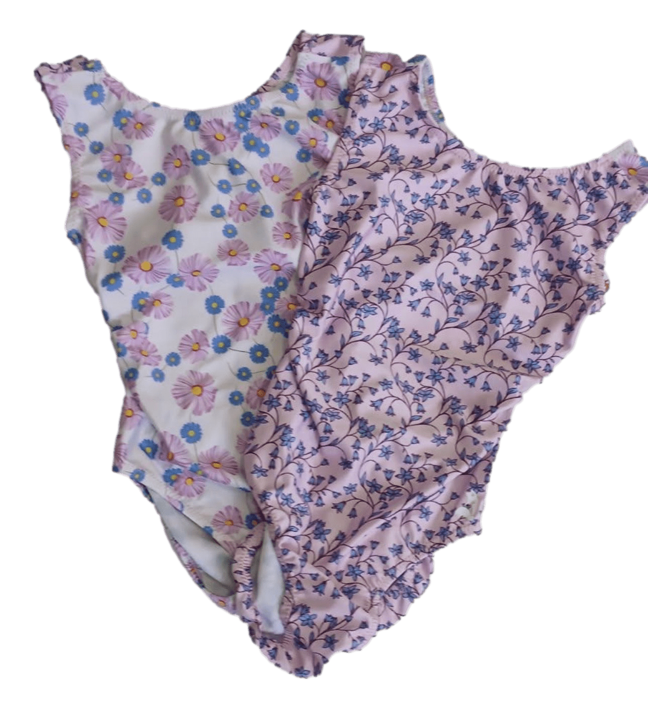 Daisies & Lavender Vines Vice Versa Leotard for Girls by Foxy's - Foxy’s
