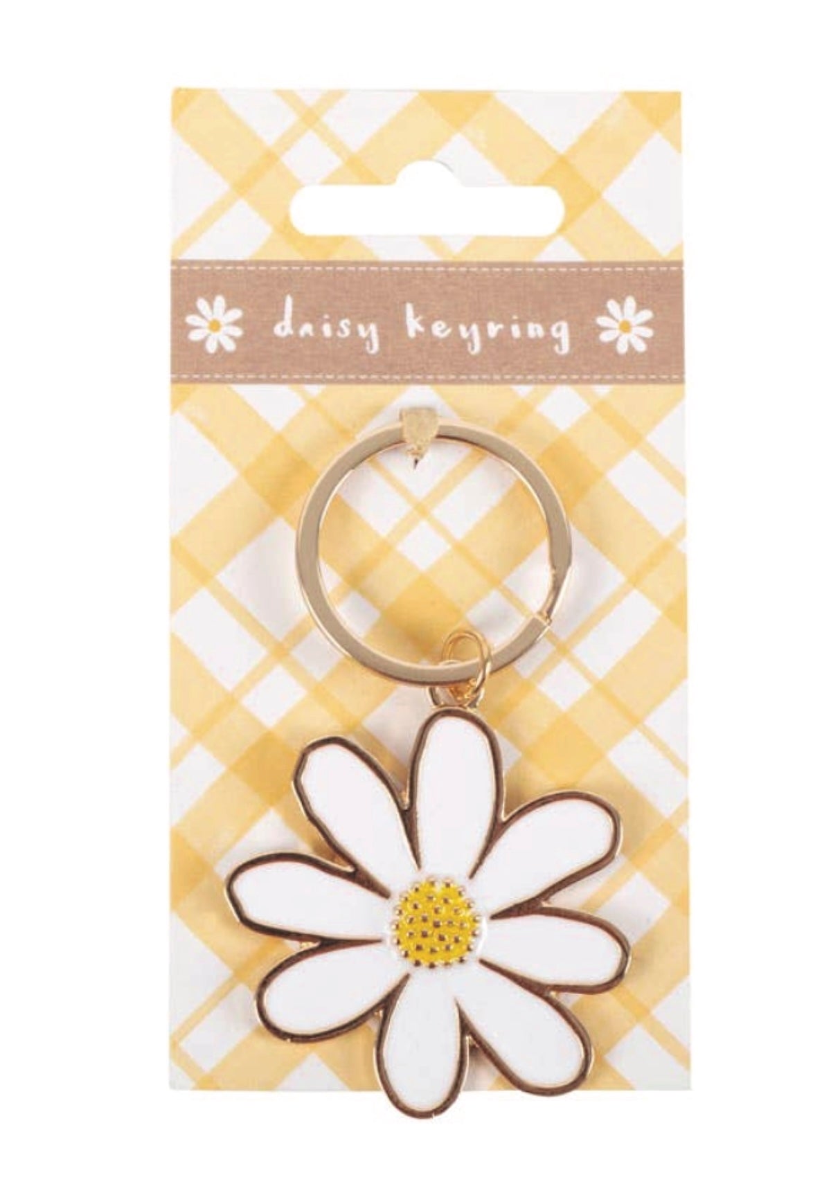 Daisy Flower Enamel Keyring - Add a Touch of Sunshine! 🌼 - Foxy’s