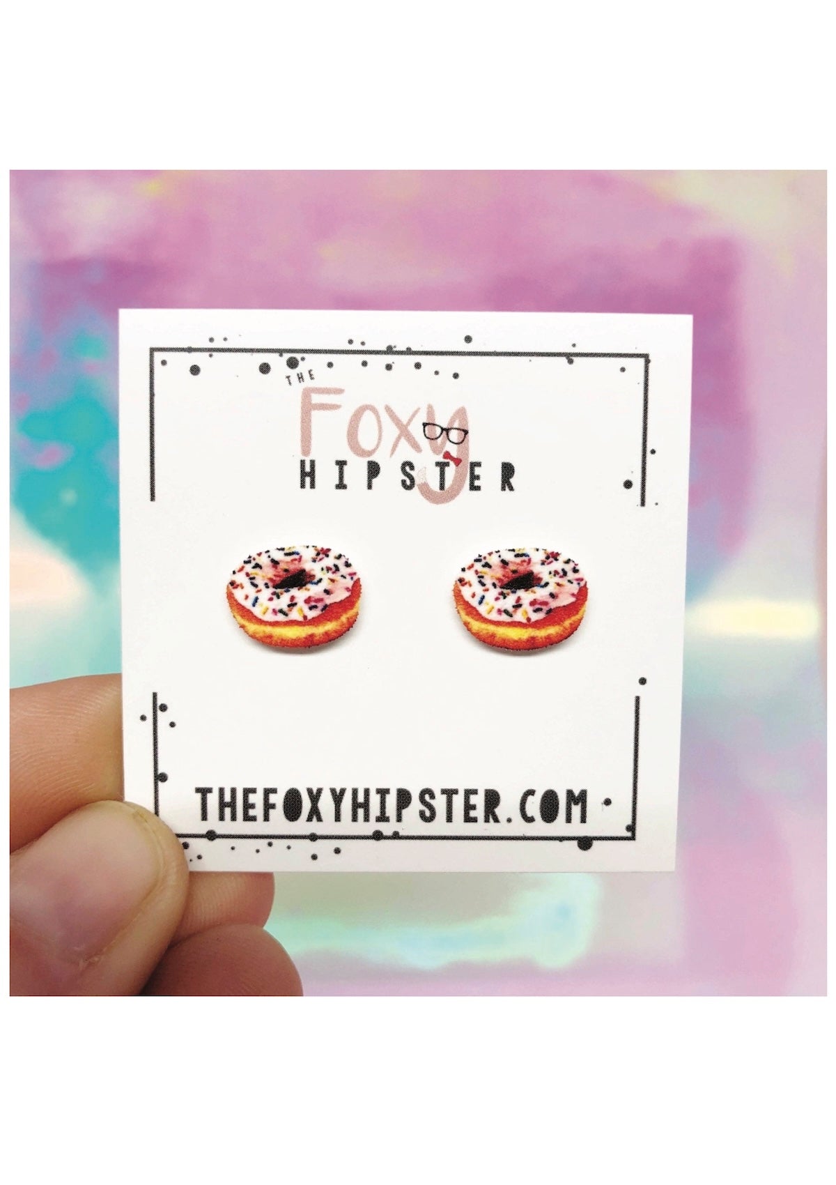 Donut Stud Earrings - Sweet & Stylish Fun! - Foxy’s
