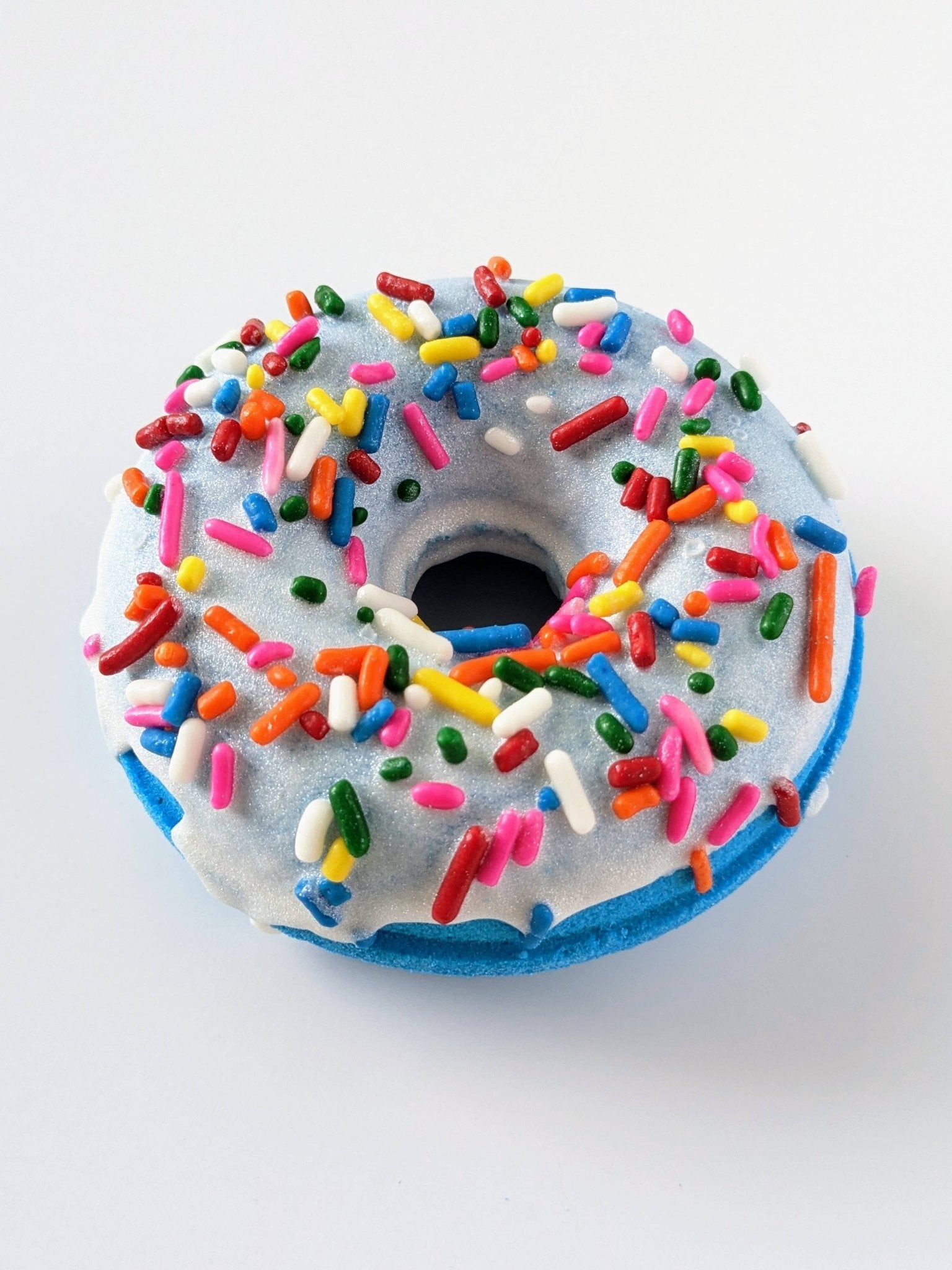 Birthday Cake Doughnut Bath Bomb - Sweet Treat for a Fun, Foamy Bath! - Foxy’s