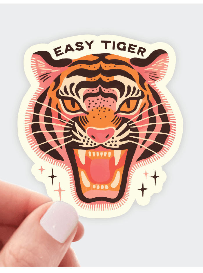 Easy Tiger Sticker - Foxy’s