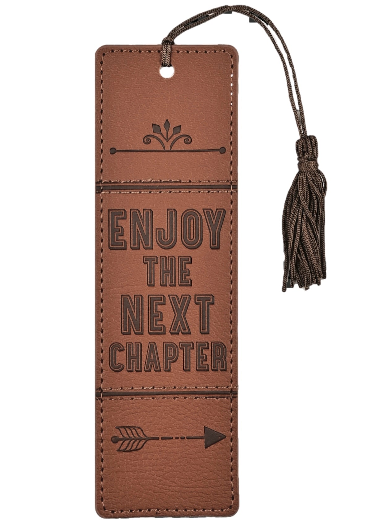 Enjoy the Next Chapter Vegan Leather Bookmark - Graduation, Retirement Gift - Foxy’s