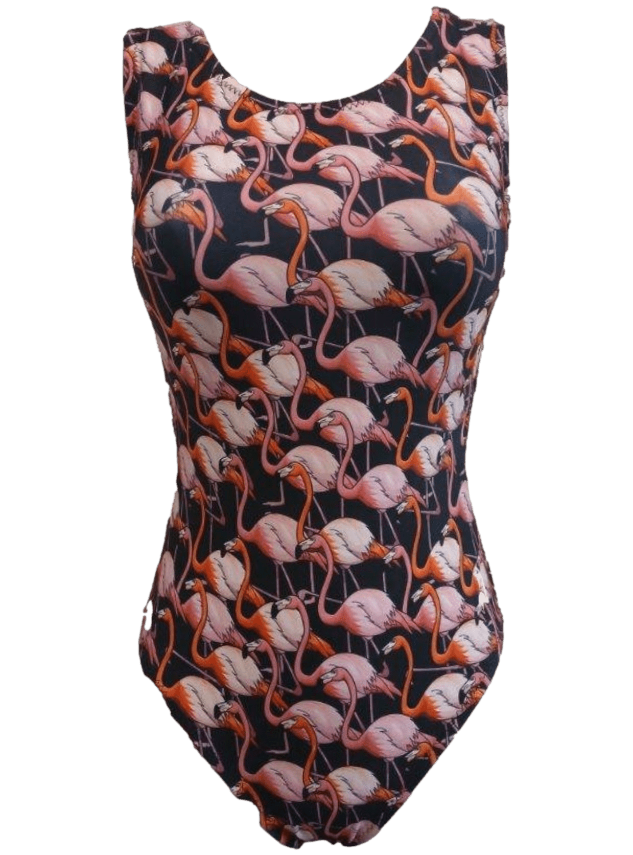 Flamingle Time Girls Gymnastics Leotard - Fun Flamingo Print Foxy's Leos - Foxy’s