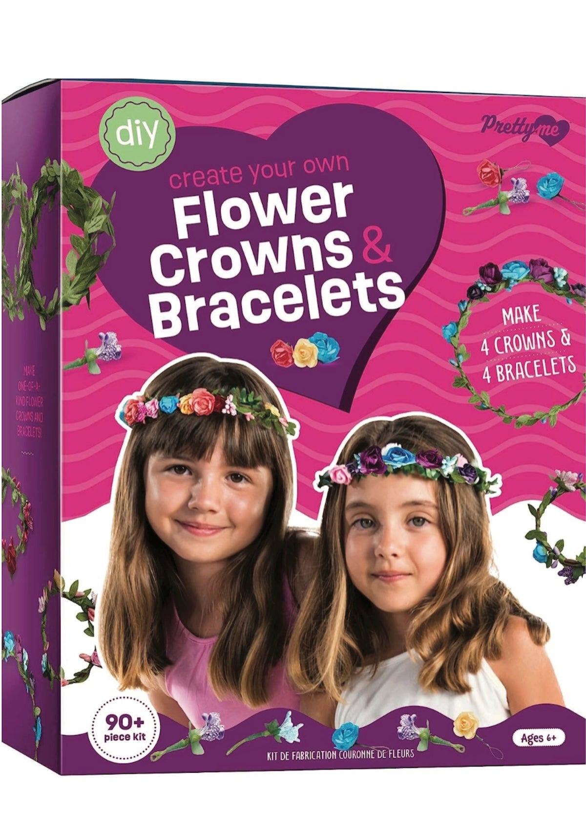 Flower Crowns & Bracelet Making Kit for Girls - Foxy’s