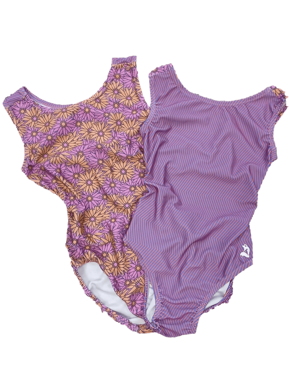 Flower Pop Vice Versa Leotard - Fun, Reversible Gymnastics & Dance Leo - Foxy’s
