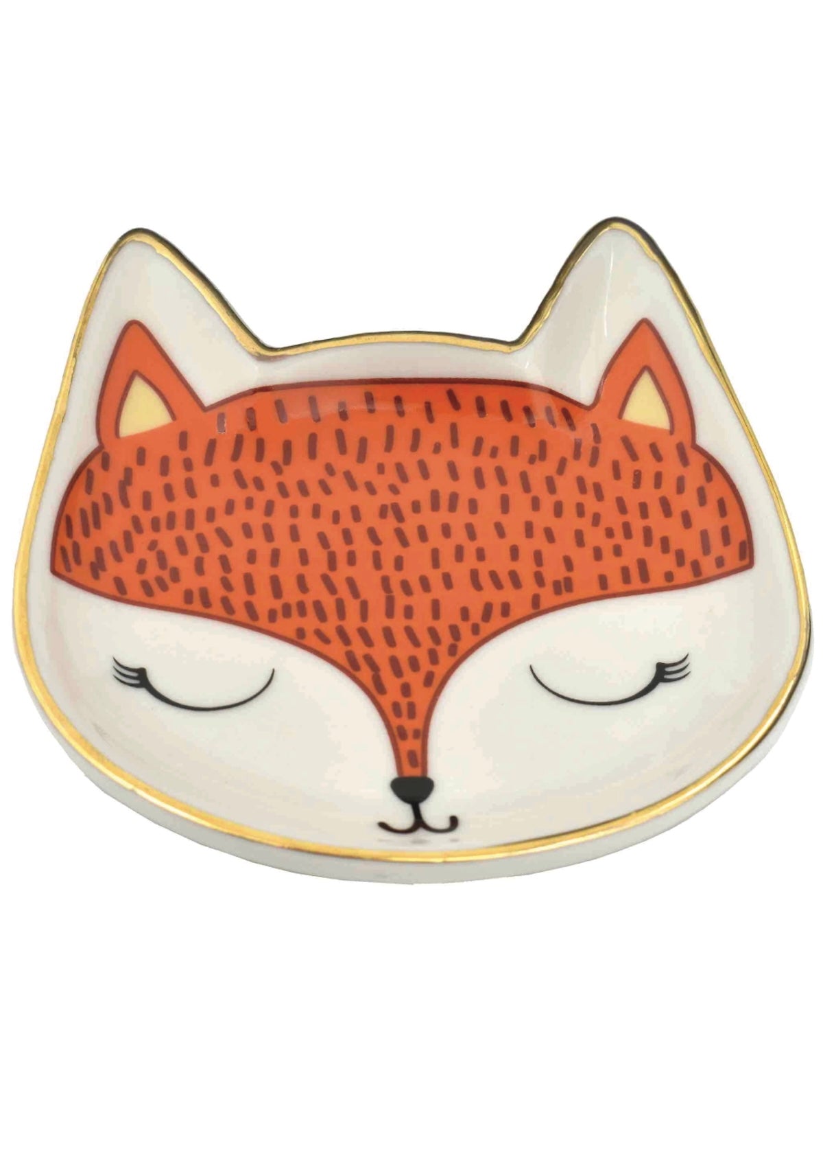 Foxy Fox Trinket Dish - Ceramic Jewelry Holder for Rings, Earrings & More! 🦊 - Foxy’s