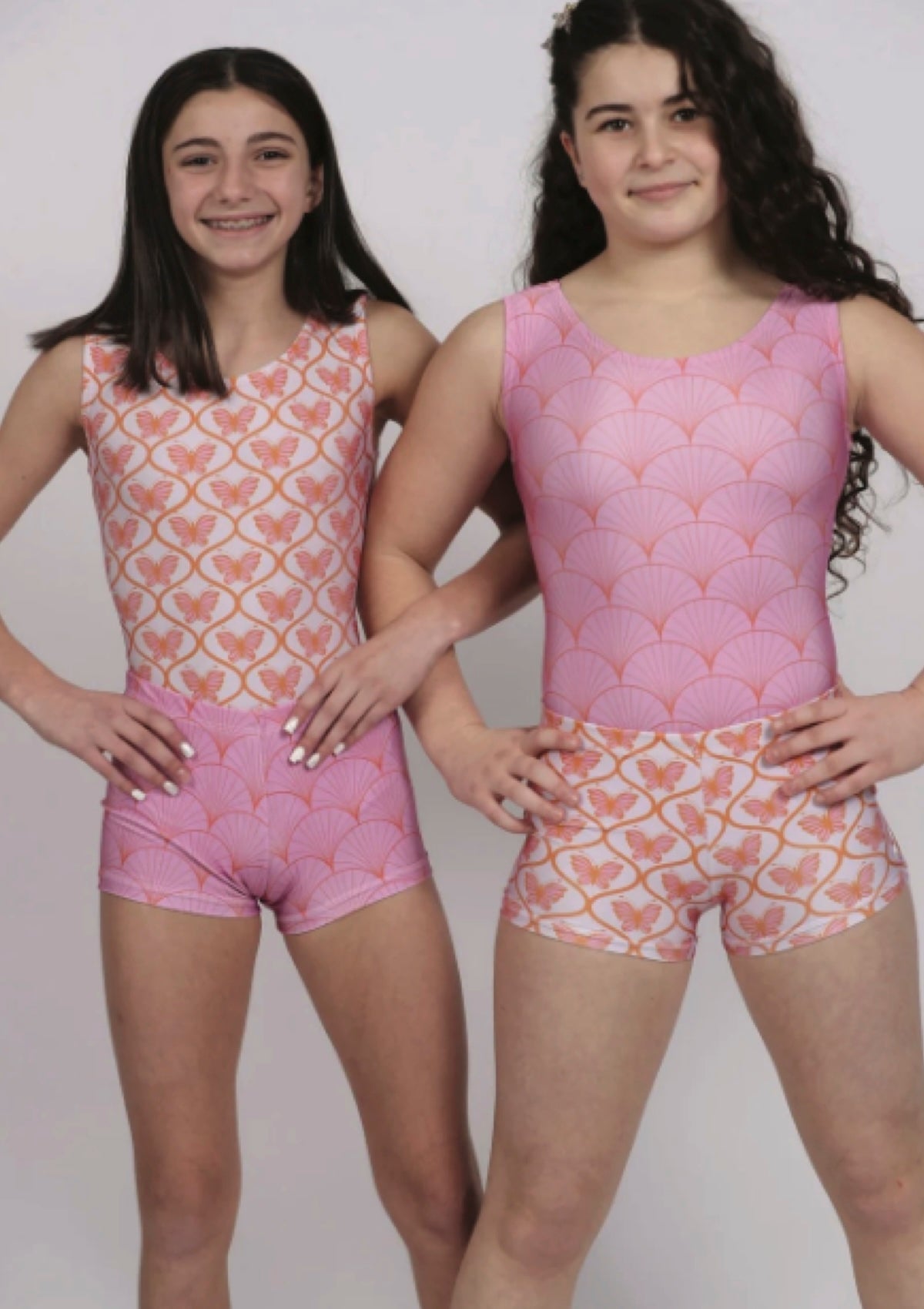 Foxy's Girls Gymnastics Leotard and Shorts Set - Butterflies for Days - Limited Edition! - Foxy’s