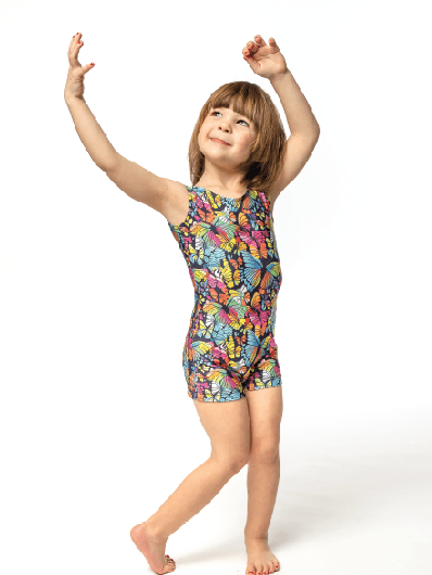 Butterfly Unitard for Girls Gymnastics & Dance - Foxy’s