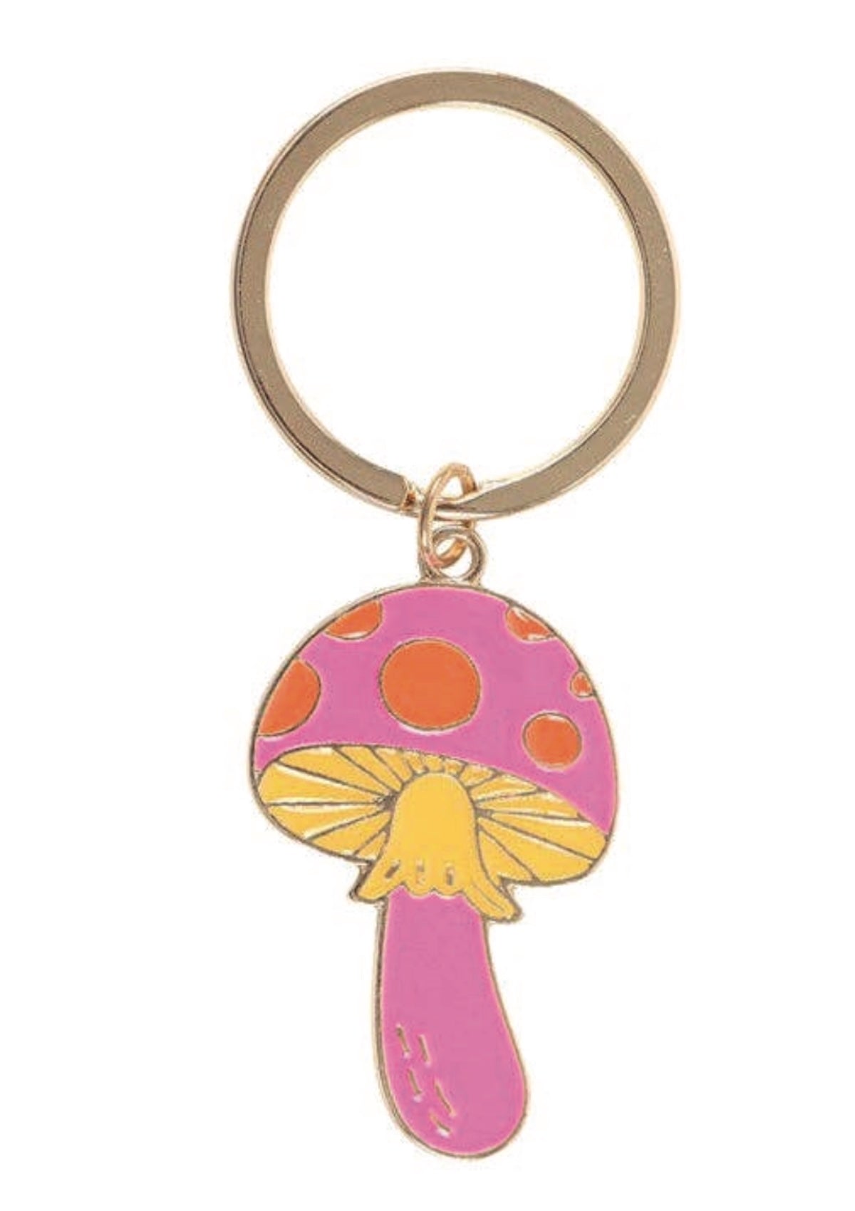 Funky Fungi Mushroom Keychain - Groovy Gift for Keys, Bags & More! - Foxy’s