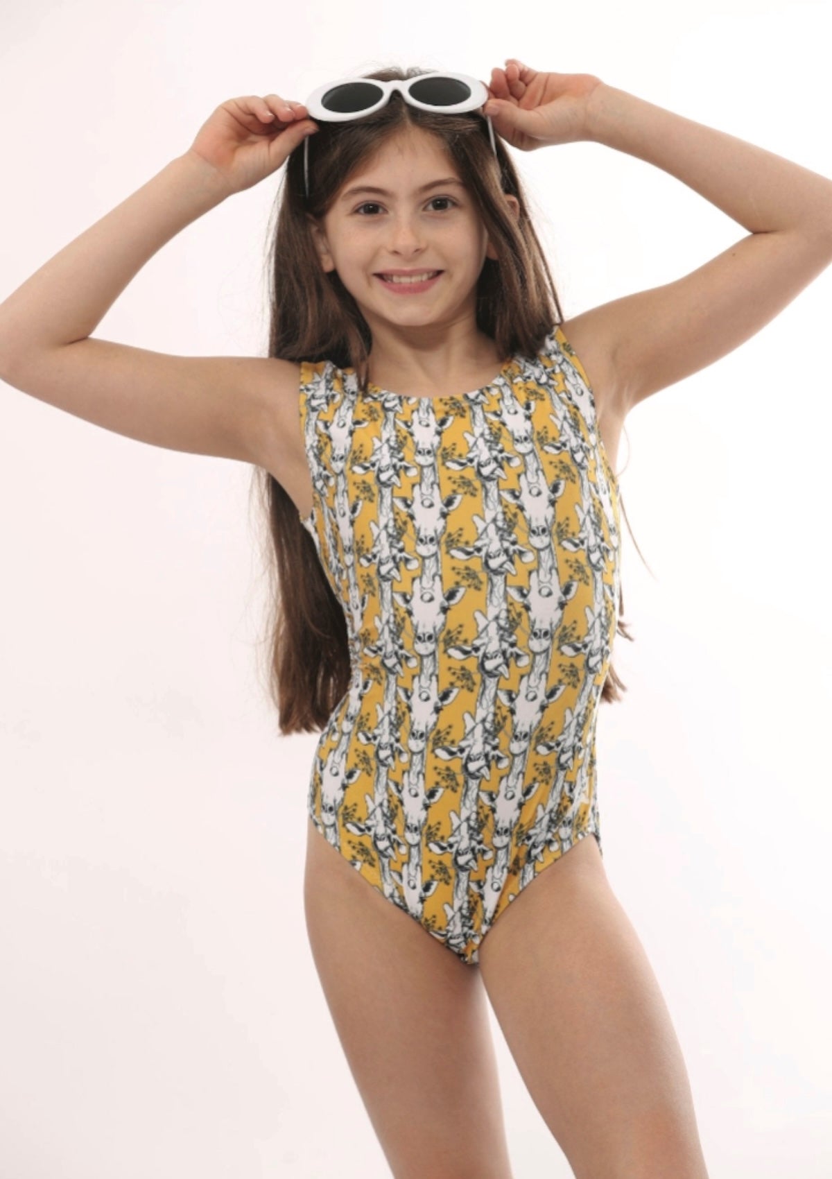 Girraffen Around Leotard - Foxy's Leos - Comfortable & Stylish Gymnastics Leotard - Foxy’s