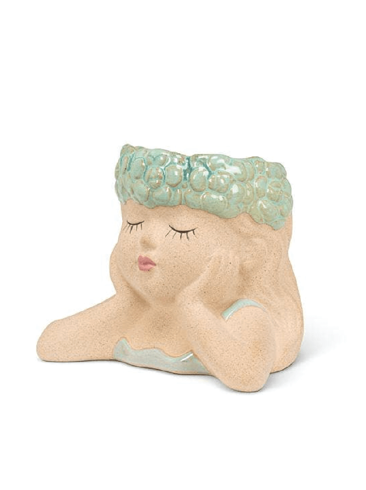 Small Head in Hands Planter - 3"H - Foxy’s