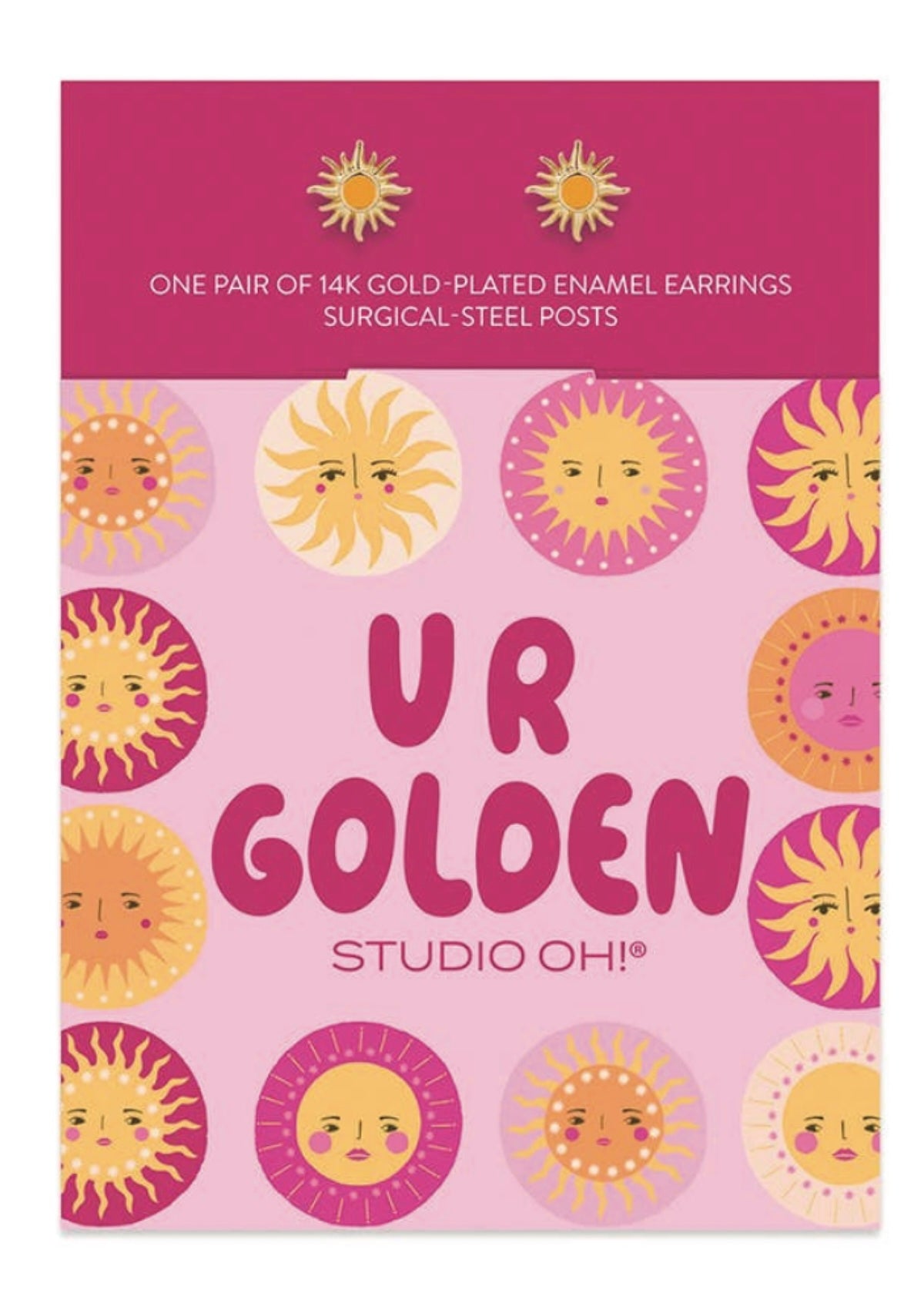 'Good Day' Sunburst Stud Earrings ✨ 14K Gold - Plated & Hypoallergenic for Sensitive Ears | Empower Your Everyday Sparkle! - Foxy’s