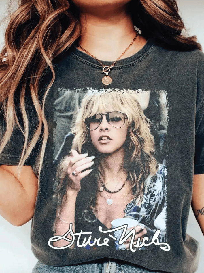 Stevie Nicks Fleetwood Mac Band 90s Short Sleeve Unisex - Foxy’s