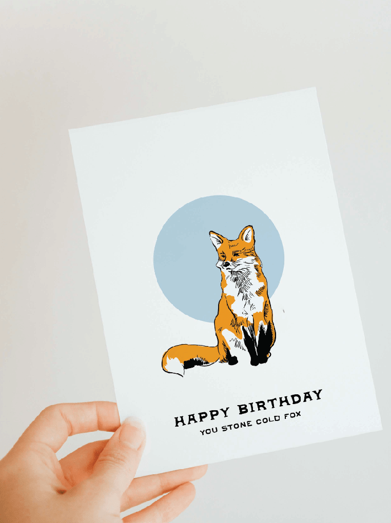 Fox Birthday Greeting Card - Foxy’s