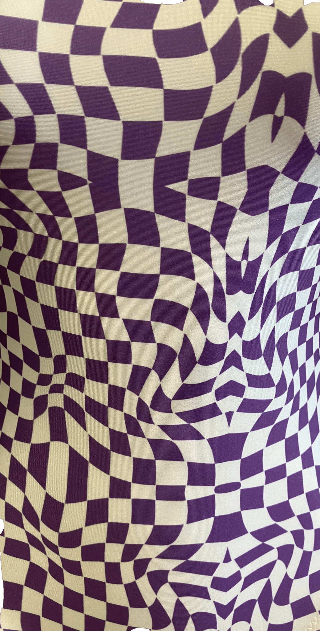 Purple Waves Gymnastics Leotard - Foxy's Checkerboard Leotard for Girls & Dance - Comfortable, Stylish & USA Made! - Foxy’s