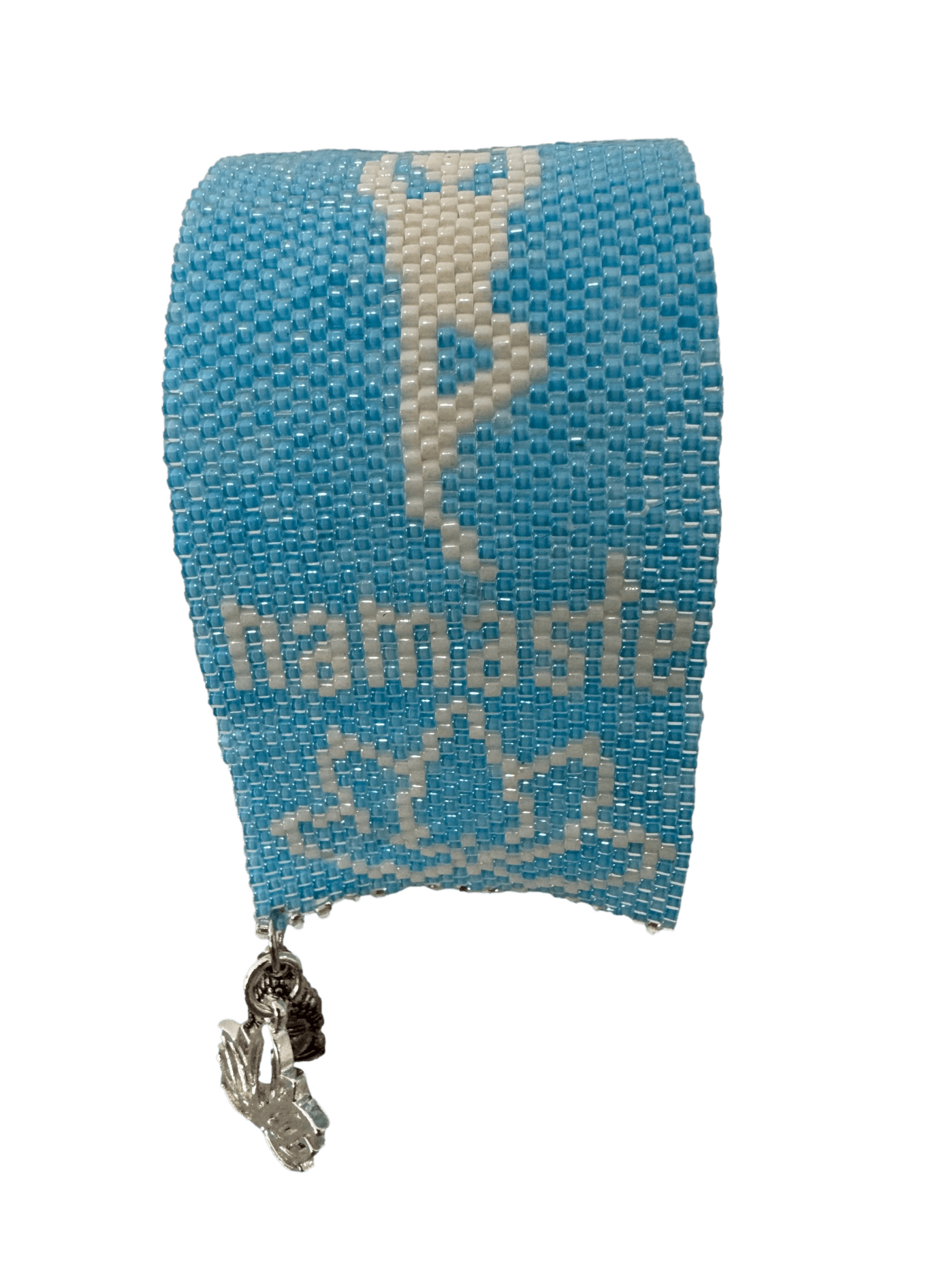 Baby Blue Yoga Bracelet - Peyote Stitch Beaded Bracelet for Women - Foxy's Leotards - Foxy’s
