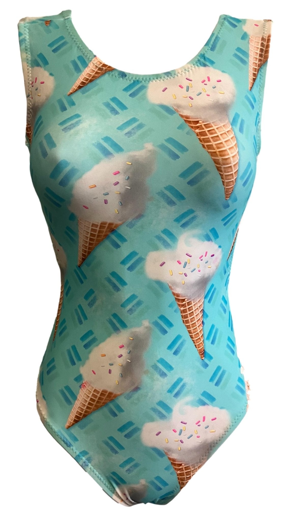 Cotton Candy Ice Cream Leotard - Foxy's Leos for Gymnastics & Dance - Made in USA! - Foxy’s