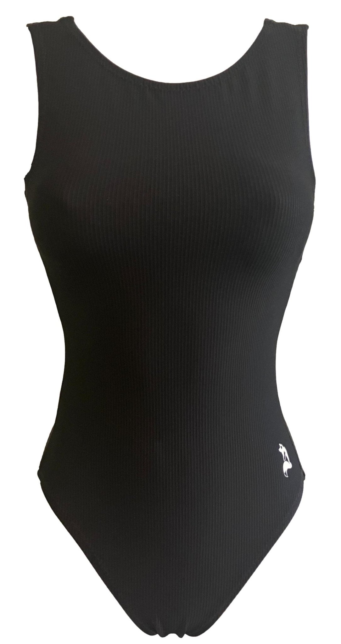 Black Ribbed Gymnastics Leotard - Comfortable & Stylish Foxy's Leo - Foxy’s