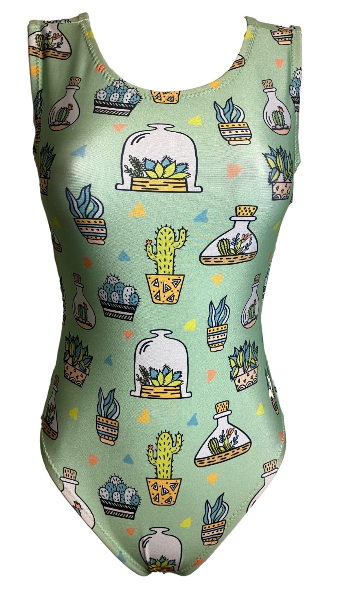 Crazy for Cacti Leotard - Foxy's Girls Gymnastics & Dance Leo - Made in USA - Foxy’s