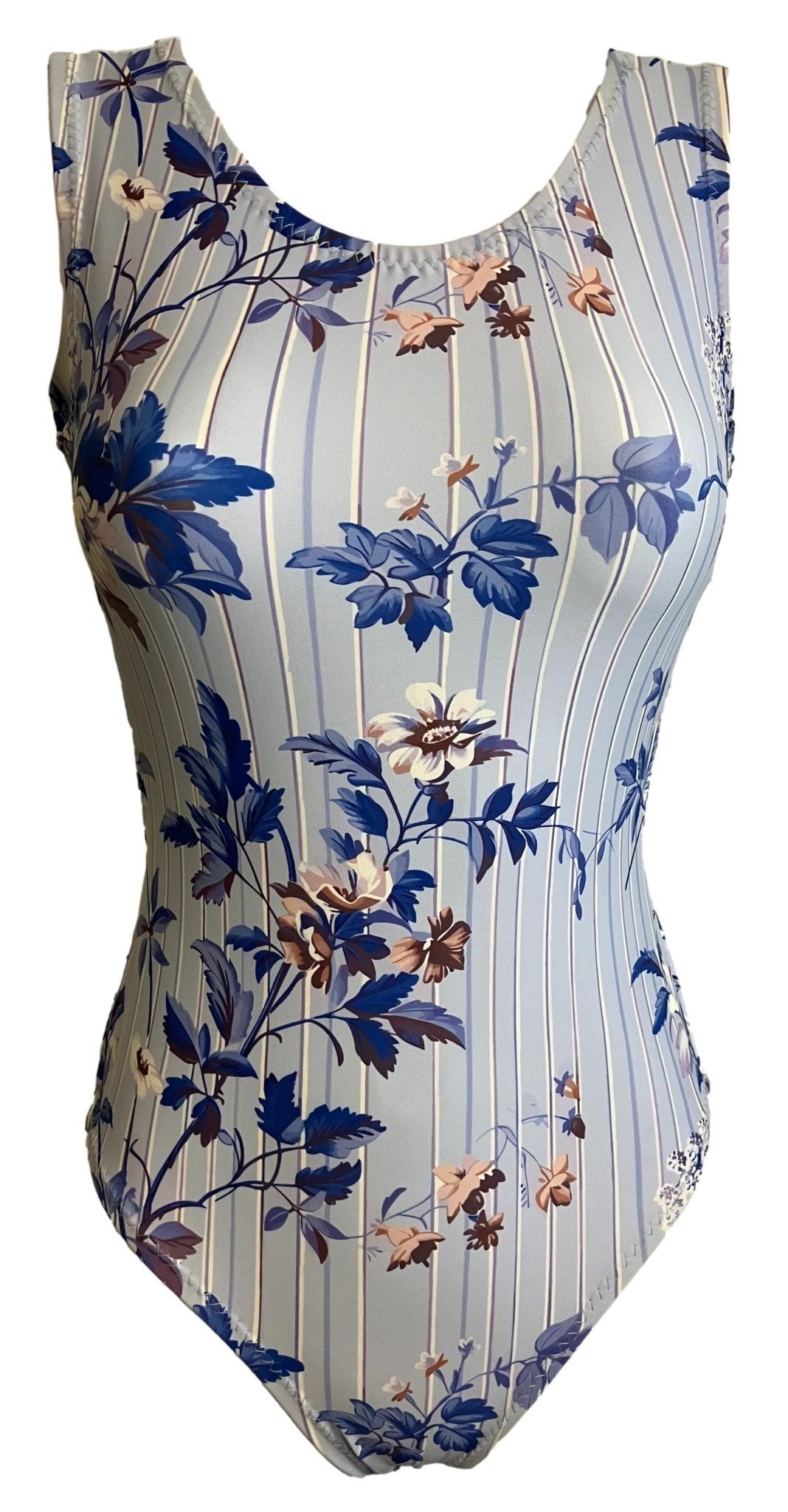 Periwinkle Whispers Gymnastics Leotard - Open Back Floral Leotard for Girls