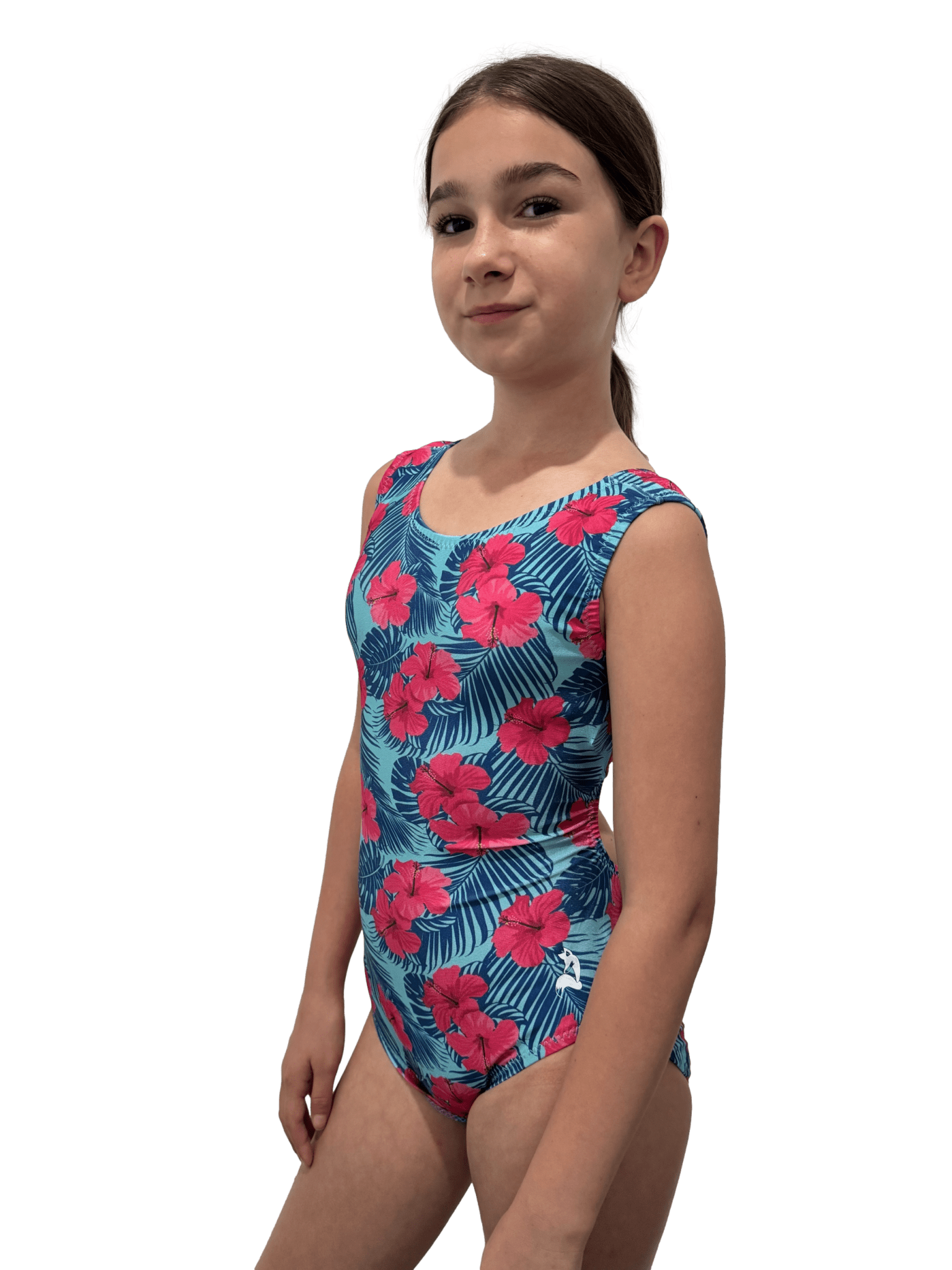 Hawaiian Hibiscus Gymnastics Leotard - Made in USA | Foxy's Leos - Foxy’s