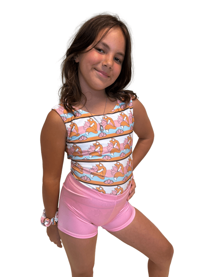 Valentine's Pink Lycra Performance Shorts - Foxy’s