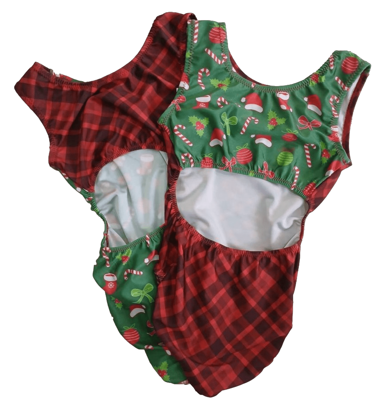 Classic Christmas VICE VERSA Plaid & Festive Leotard - Foxy’s