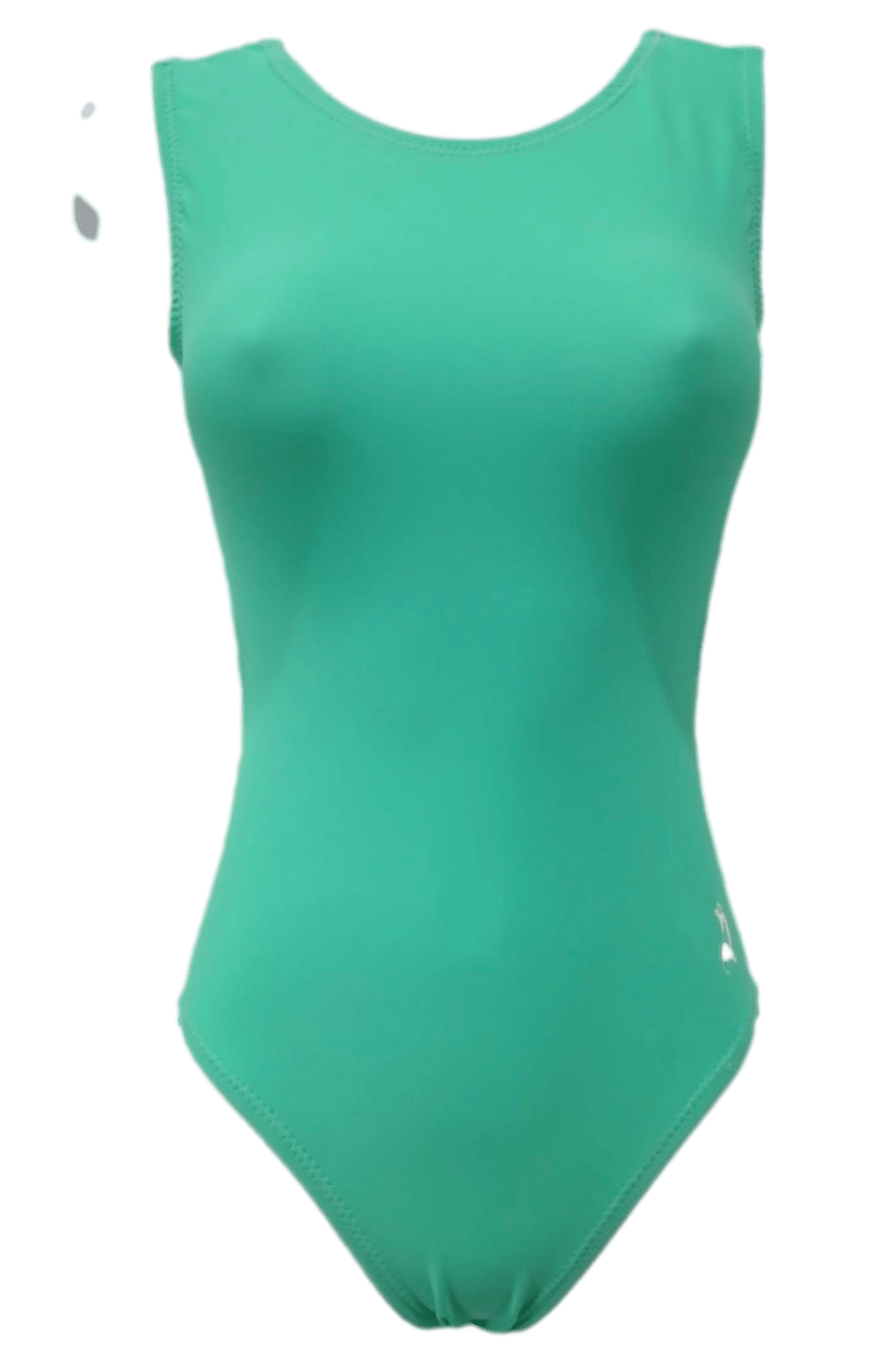 Solid Mint Nylon Lycra Gymnastics Leotard - Foxy’s