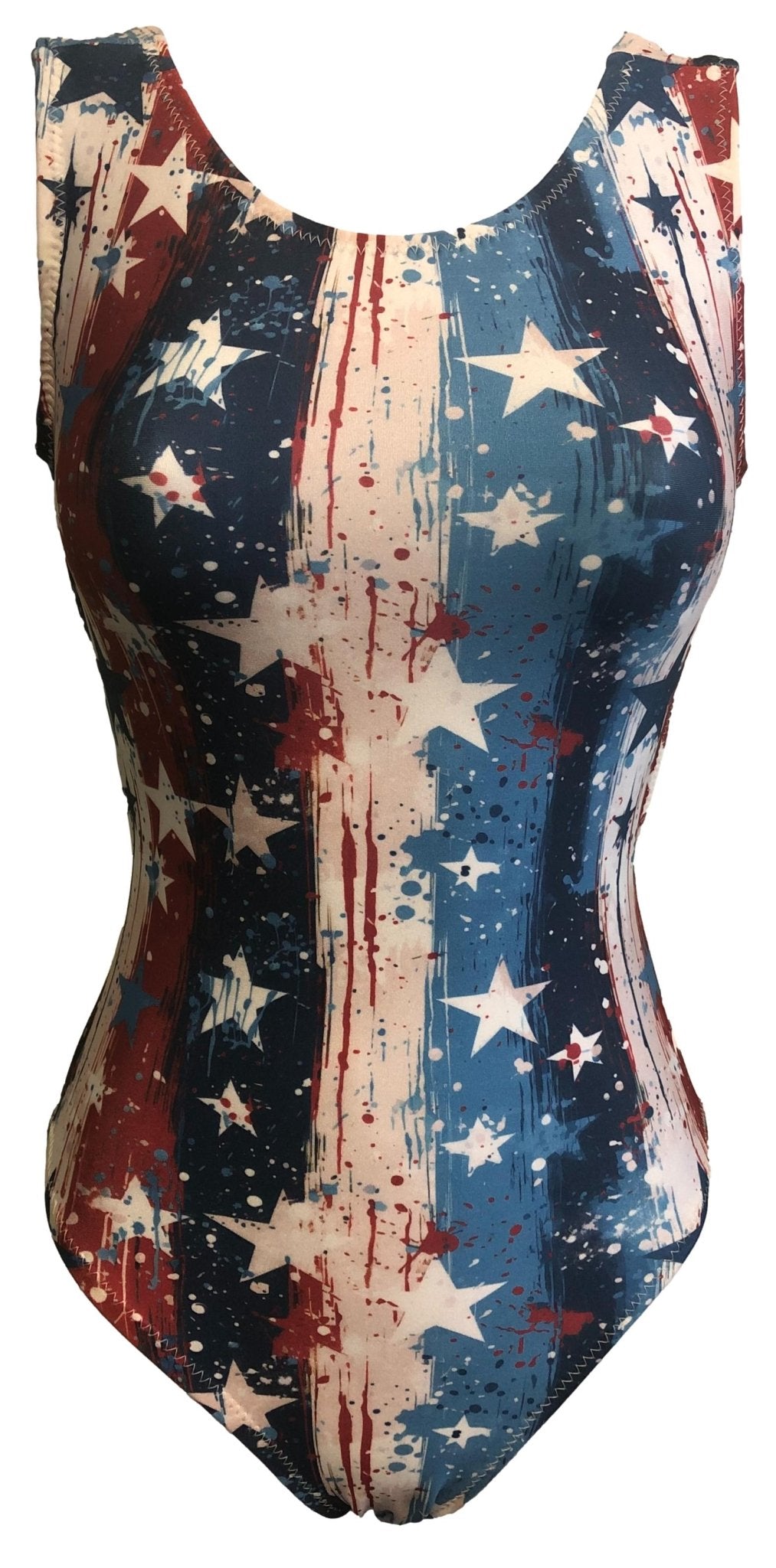 Rustic Stars Gymnastics Leotard - USA Made Foxy's Leo for Girls & Teens - Foxy’s