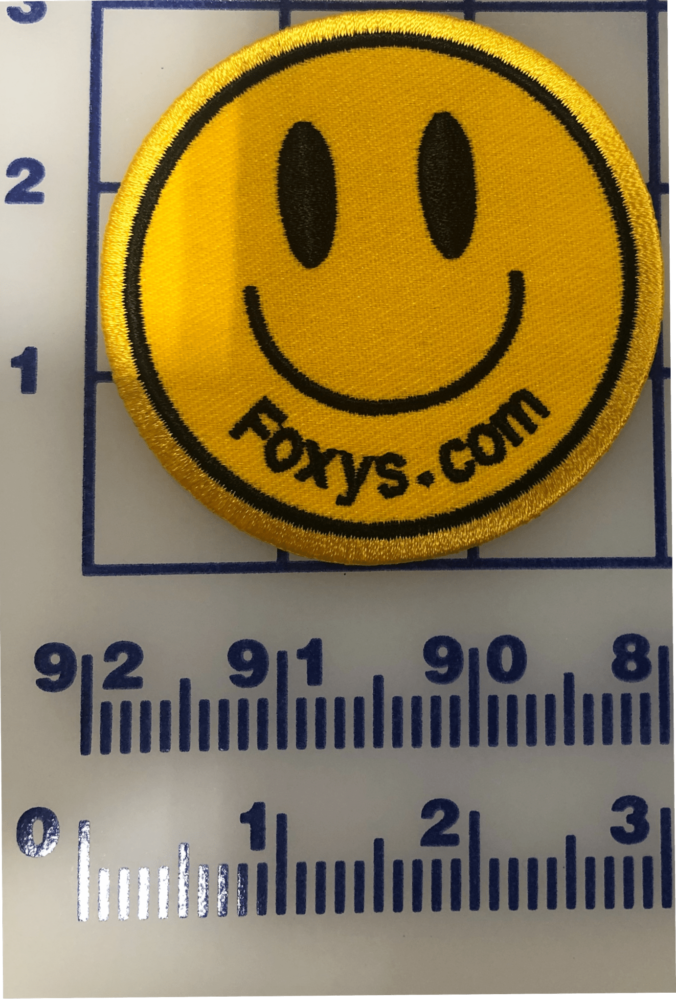 Smiley Face 3" Iron On Patch - Foxy’s