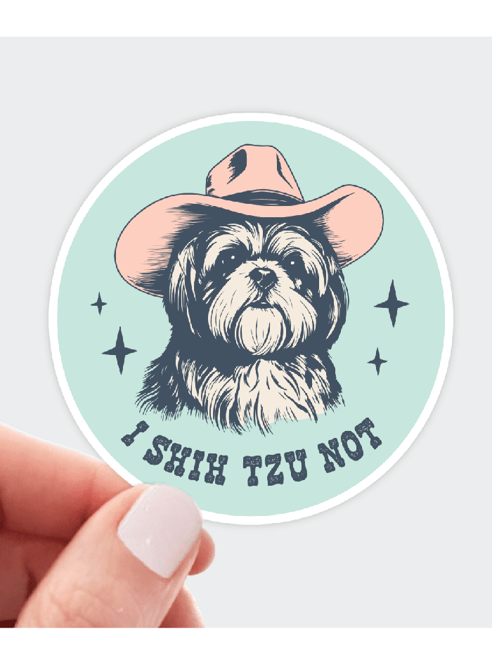 I Shih Tzu Not Sticker - Foxy’s