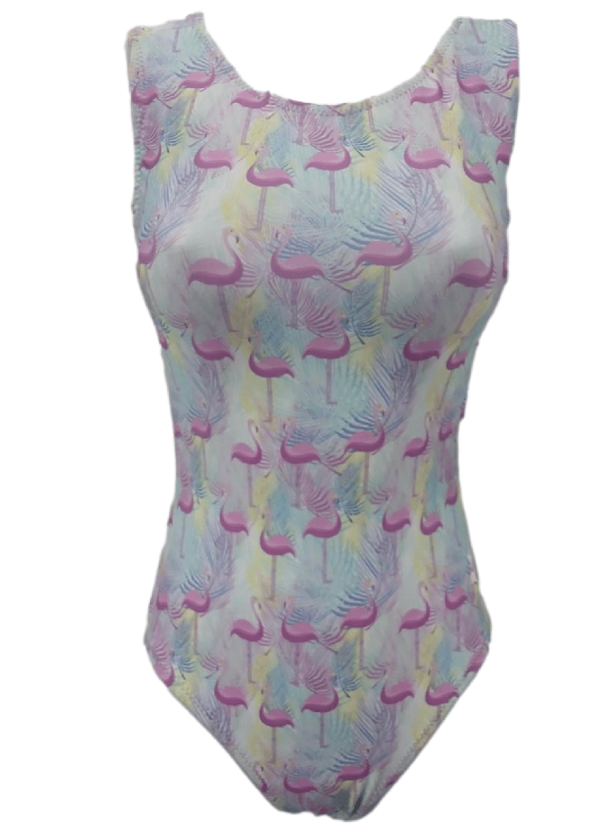 Key Largo Flamingo Foxy's Leotard for Girls Gymnastics & Dance - Foxy’s