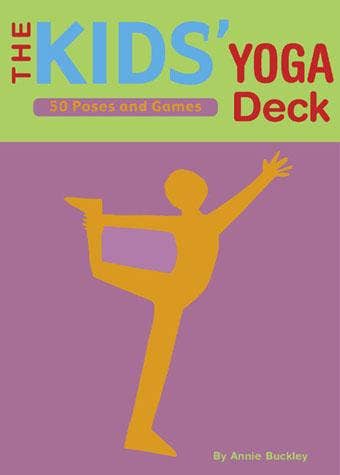 The Kids' Yoga Deck, featuring 50 poses and games. Fun yoga for children, designed by Annie Buckley.