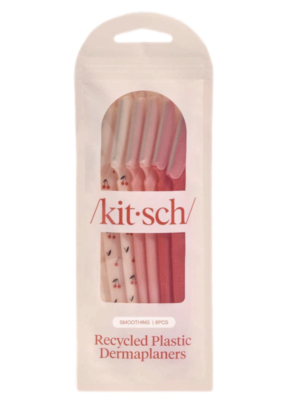 Kit'sch recycled plastic dermaplaners packaging on a white background