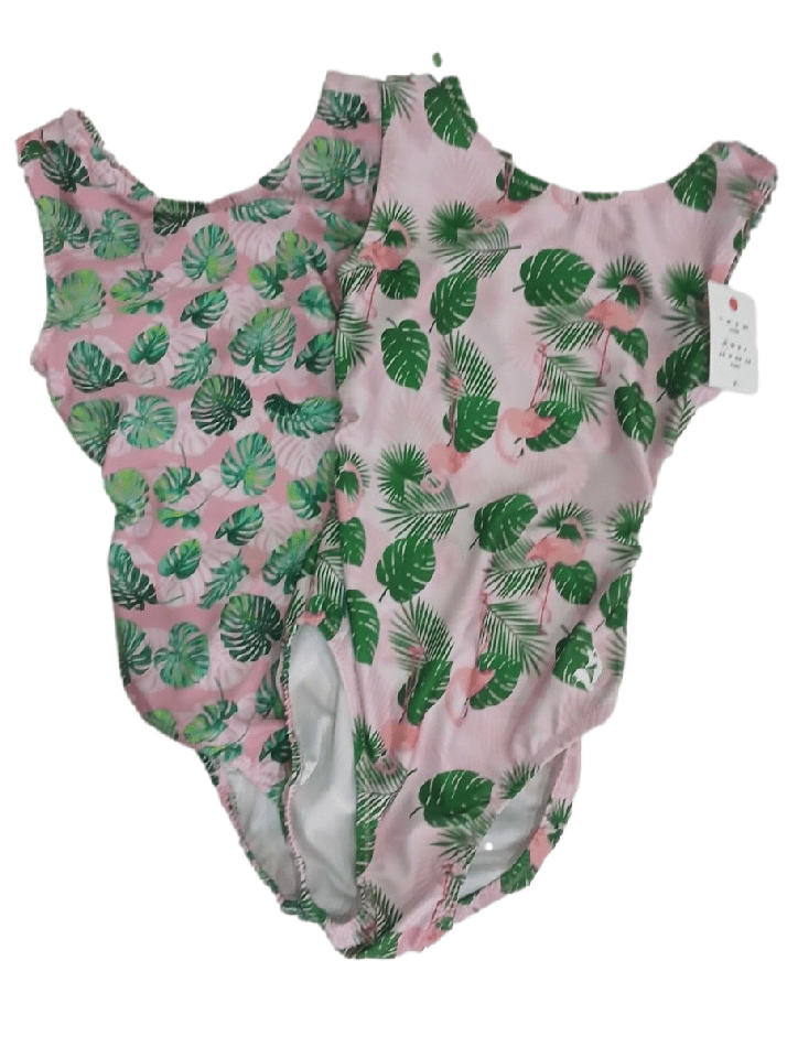 Laguna Palm Vice Versa Flamingo Leotard Set for Gymnastics & Dance - Foxy’s